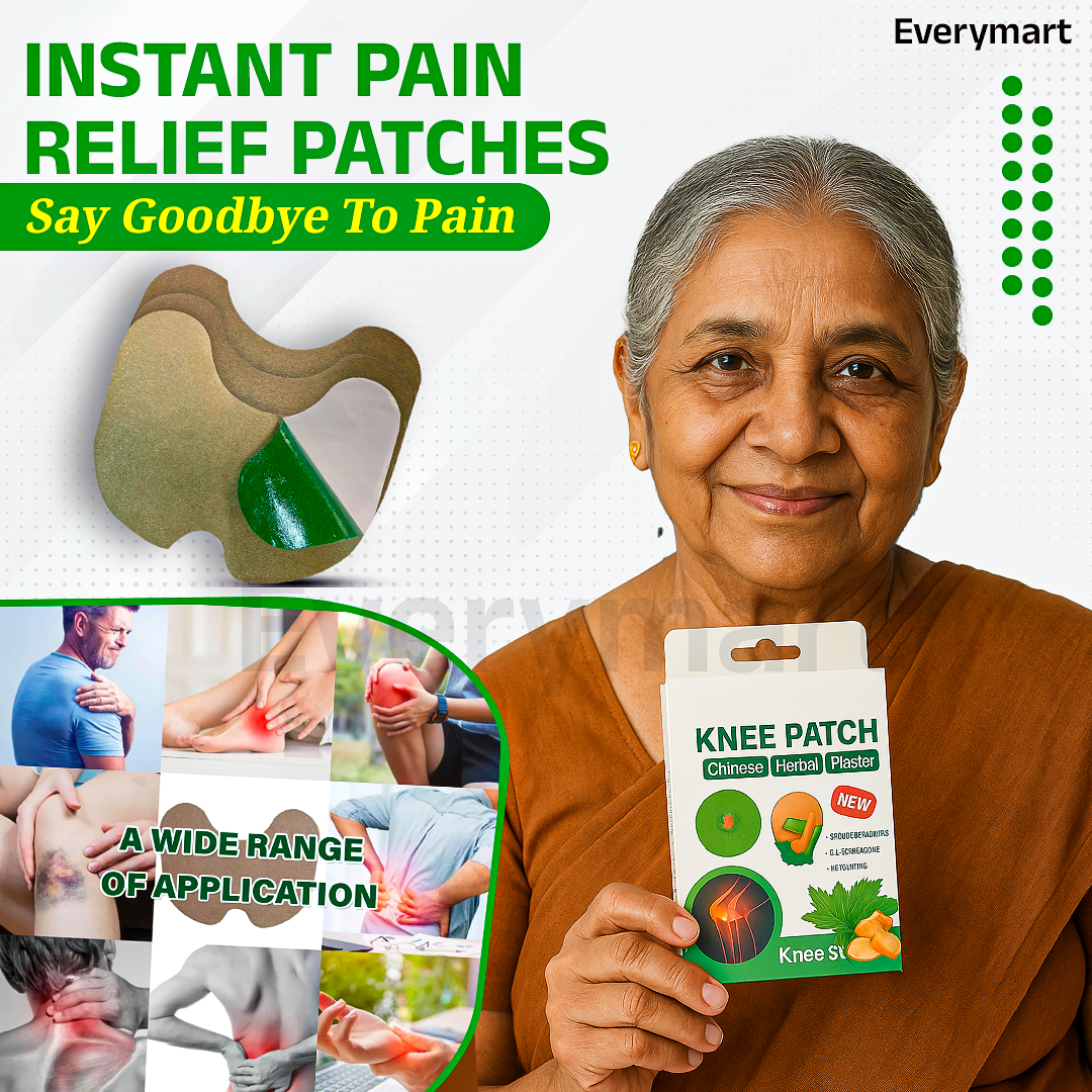 Knee Pain Relief Stickers Natural Pain Relief & Joint Pain Knee Patch